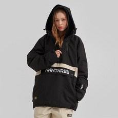 엔쓰리 2223 NNN NT22 ANORAK JACKET BLACK 스노우 보드복 아노락 자켓