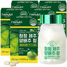 아임뉴트리 청정 제주 양배추환 양배추 정 500mg x 120정, 5개