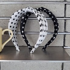 [어보브 제작] 레트로 폴카 도트 헤어밴드 (Retro Polka Dot Headband) / 빈티지 땡땡이