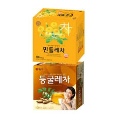 담터 둥굴레차 100T + 송원 민들레차 100T (200T), 120g, 2개, 100개입