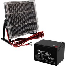 Opti 1400E 12V 태양광 패널 충전기용 마이티 맥스 배터리 12AH 교체, 1개