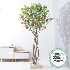 실내인테리어 인조나무 123종 / 플트 조화나무 C, C15.라인-사과나무 190cmK/벽면형