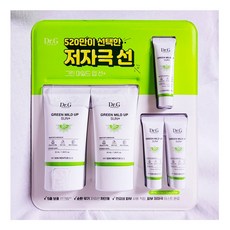 닥터지 DrG 그린 마일드 업 선 플러스 130mL 민감 피부 저자극 선크림 SPF50+ 코스트코, 1세트
