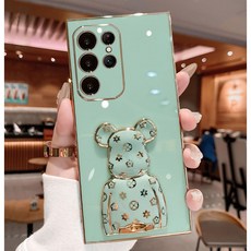 럭셔리 홀더 스탠드 휴대폰 케이스 갤럭시 S23 S22 S21 S20 S 22 울트라 FE 플러스 S23울트라 S20FE S21FE 커버