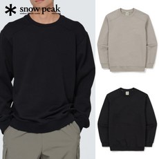[백화점출고] 스노우피크 남성 데일리 라인 맨투맨 2종 베이지그레이 블랙
