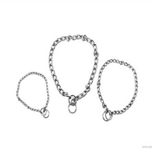 WSMALL 강아지 초크체인 중대형견목줄, 2.0mm X 40cm, 1개