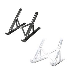 rozet 노트북거치대 알루미늄 접이식 받침대 RX-4750, 블랙, 색상:블랙