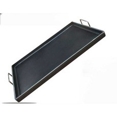 사각 대형 구이 철판 볶음판 그릴 삼겹살 요리팬 캠핑, 100x40cmx두께 8mm