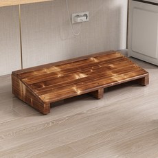 책상발받침대 컴퓨터발판 다리받침대 2단 디딤대 받침대 다리, 비스듬한 60x30x16-8 탄화, 1개