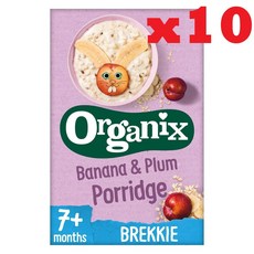 200g10팩 오가닉스 바나나 앤 플럼 오가닉 베이비 포리지 7개월 이상 Organix Banana Plum Porridge - 오가닉스오트밀포리지