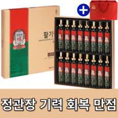 정관장활기력세트 20ml x 16병 혈압 혈당 두뇌 면역력 높이는 영양제 방법 효능 당뇨 조절 촉진 음식 명절 추석 설날 진세노사이드 선물 음식 건강 6년근홍삼 부모님선물 새해, 1박스, 320ml