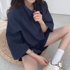 루즈리 Darti 여자 아노락 반팔 반집업 바람막이 반바지 트레이닝 set 세트 7컬러 2단사이즈