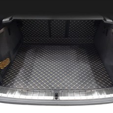 카프트 BMW X4 20i 20d 30d m40i 트렁크매트 프리미엄 퀄팅 가죽 차박, 블랙-베이지
