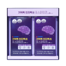 [코오롱제약] 기억력 인지력N 포스파징코 1000mg x 60캡슐 은행잎 추출물 비타민E 포스파티딜세린 부모님 할아버지 할머니 효도선물 영양제