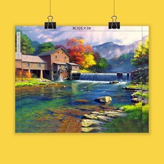 PPEAT 보석 십자수40x50 cm +조합 실묵 액자, 1세트, 168.AT168.농가