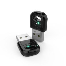 범용 5.0 블루투스 어댑터 수신기 데스크탑 듀얼쇼크 무선연결 USB 동글이, 검정