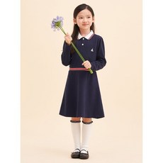 (국내배송) 피케 베이직 원피스 네이비 (BI3771GE1R) BEANPOLE KIDS 빈폴 키즈