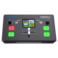 멀티 비디오 화면 전환기 비디오 믹서 Live Pro L1, LIVEPRO-L1 스위처 + 휴대용 케이스, 1개