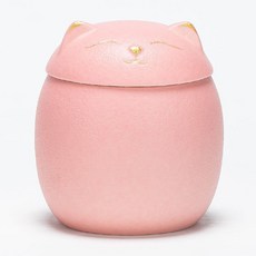 소중한 강아지 메모리얼 스톤 보관함 유골함 장례, 스몰-핑크
