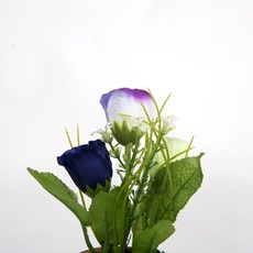 납골당 꾸미기 미니어처 꽃 화분, 보라