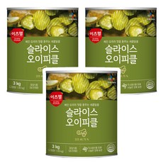 CJ 이츠웰 오이피클 슬라이스 3kg, 3개