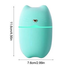 LED 조명이 있는 자동차 공기 청정기 아로마 테라피 디퓨저 실내 장식 방향제, 03 Green, 1개