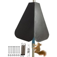 야외 새 모이통용 폴 마운트 새집 경비대 다람쥐 스톱퍼 색상블랙, black, 1개, black