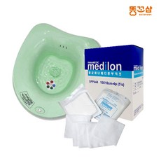 수술 후 관리 무선 버블 좌욕기 부드러운 멸균거즈 SET, 무선버블좌욕기 민트, 부드러운멸균거즈 10cmX10cm(5매x10포)1박스, 1개