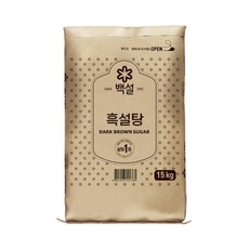 CJ제일제당 백설 흑설탕 15kg 대용량 업소용