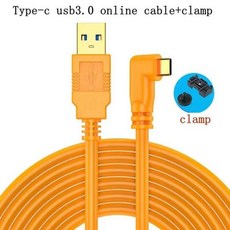 USB C 타입 to c 타입 카메라 케이블 캐논호환 EOS R RP 소니호환 A7m3 R3 A7R4 테더드 촬영 라인 카메라, 파란_5M, 없음, 1개