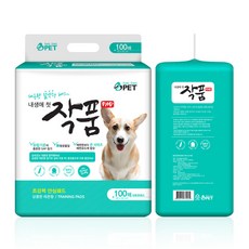 작품패드 강아지 배변패드 100매 민트 (450x550mm) 4개, 단품