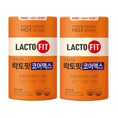 종근당건강 락토핏 생유산균 코어맥스 2g x60포x2통, 120g, 2개