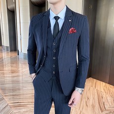 세트 장기간 빅 화물 셋업 남자 두 알 스트라이프 단가라 비지니스 오피스룩 SJT108P215