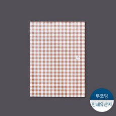 [패킹콩] 인쇄유산지-체크브라운 1묶음(500장), [소량] 1묶음 : 500장, 1세트