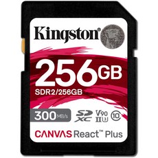 Kingston 킹스턴 256GB 캔버스 리액트 플러스 UHS-II SDXC 메모리 카드