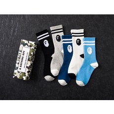 베이프양말신상 조거 베이프 스타킹 올 남자 중목 여자양말 스트리트 캐주얼 시