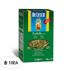 데체코 시금치 파팔레, 500g, 10개