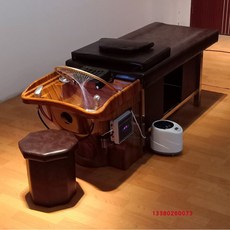 미용실 머리 감는 침대 테라피 순환 훈증 헤드 치료, 정부표준품, C타입 의자 + 항온수 순환, 1개