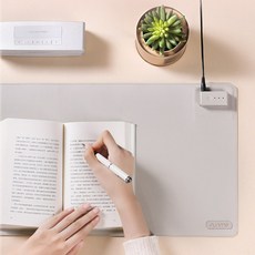 데스크히팅패드 3단 조절 방수 4시간 자동 종료 온열마우스패드, 24V안전전압+3단조절+자동종료+필기태블릿D