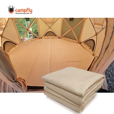  캠프플라이 이글루윙 돔텐트 전용 러그 카펫트(3x3m) 베이지 
