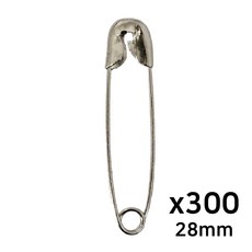 바이트 다용도 시침 옷핀, 300개, 실버