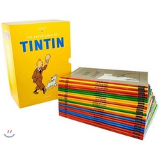 땡땡의 모험 페이퍼백 원서 23종 박스 세트 The Adventures of Tintin Paperback Boxed Set 23 titles, Egmont