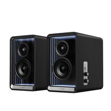 Edifier 에디파이어 QR65 HALO2.0 스튜디오 모니터 블루투스 스피커 고해상도 LDAC 코덱, 블랙