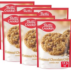 베티크로커 오트밀 초코칩 쿠키 믹스 Betty Crocker Oatmeal Chocolate Chip Cookie Mix, 6개, 496g
