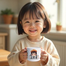 물감달 띠별 캐릭터 유아머그컵 - 깨지지 않는 어린이집/유치원 물컵 양치컵, 1개, [띠별]돼지띠, 177ml