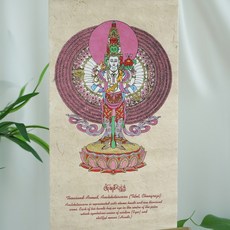 부처 탱화 탕카 불교 그림 족자 보살 부처님 티벳