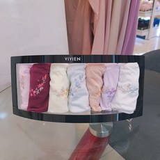 비비안 (PT7418 )꽃자수포인트 여성부인용요일팬티7컬러 택1 (PT7418 )