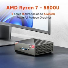 TOPTON AMD 라이젠 7 5800U 게임용 미니 컴퓨터 윈도우 11 R7 5700U