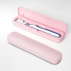 건식 배터리가 있는 휴대용 칫솔 살균기 경량 여행용 랙 컴팩트, pink, 1개
