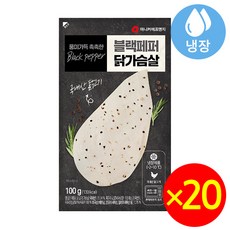 마니커F&G 블랙페퍼 닭가슴살, 100g, 20개